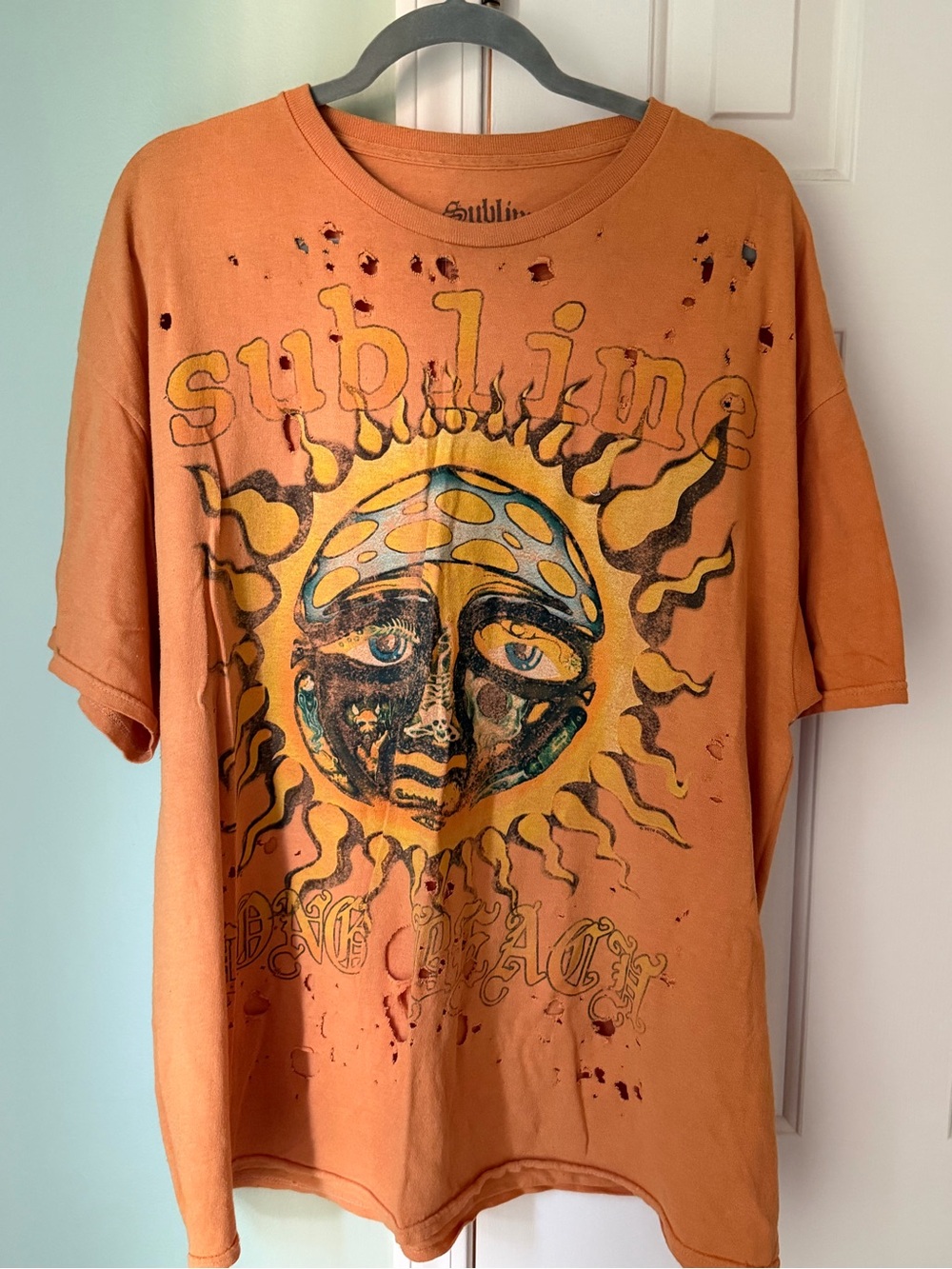 Sublime Orange Short Sleeve Graphic Tee - Sun Design